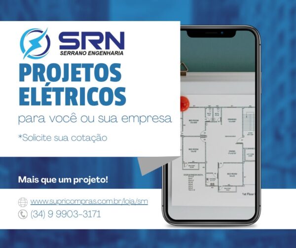 Projetos elétricos industrial, comercial e residencial