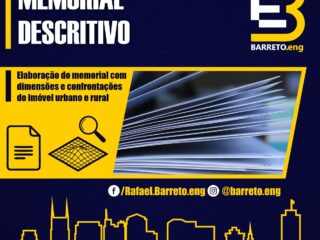 Elaboração de memorial descritivo de imóvel!