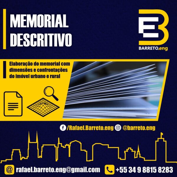 Elaboração de memorial descritivo de imóvel!
