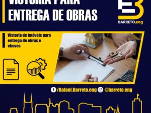Vistoria para conferência e recebimento de obras