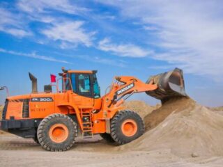 Areia para construção civil
